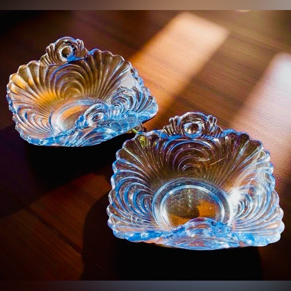 Pair of Cambridge Depression Glass Candy Dishes